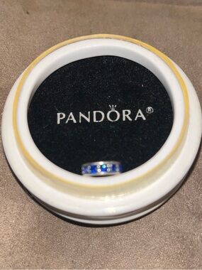 PANDORA Royal Blue Crystal Eternity Spacer Charm 791724NCB